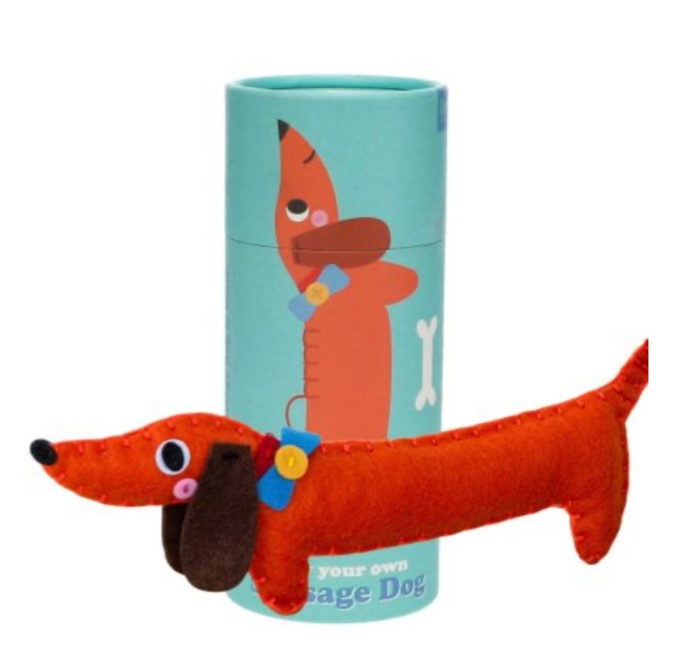 children's sew your own sausage dog sewing craft kit