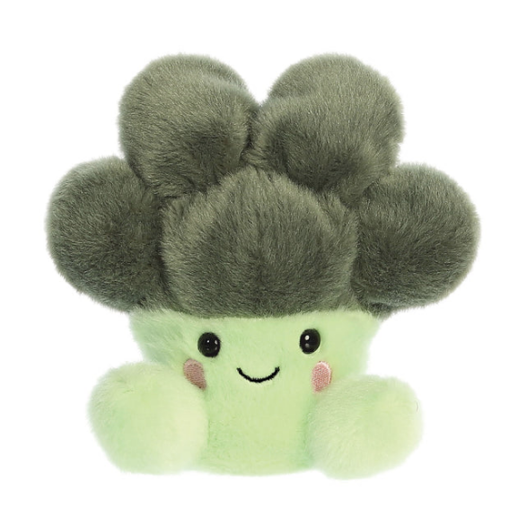 Palm Pals Broccoli Soft Plush Toy for sale with Gifted Folk, Green with cute smiling face