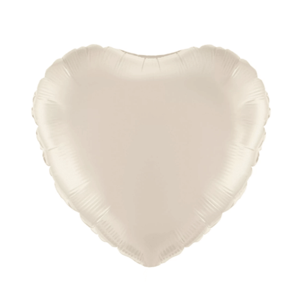 ivory heart shape balloon for baby shower 